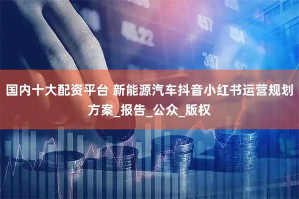 国内十大配资平台 新能源汽车抖音小红书运营规划方案_报告_公众_版权
